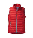 Patagonia women's down vest red