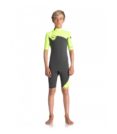 Quiksilver Youth 2/2mm Syncro FL Back Zip Wetsuit Yellow FRONT