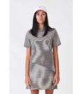 RPMLAYER DRESS - BLACK STRIPE