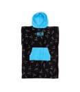 Youth Hooded Poncho - Blue Print
